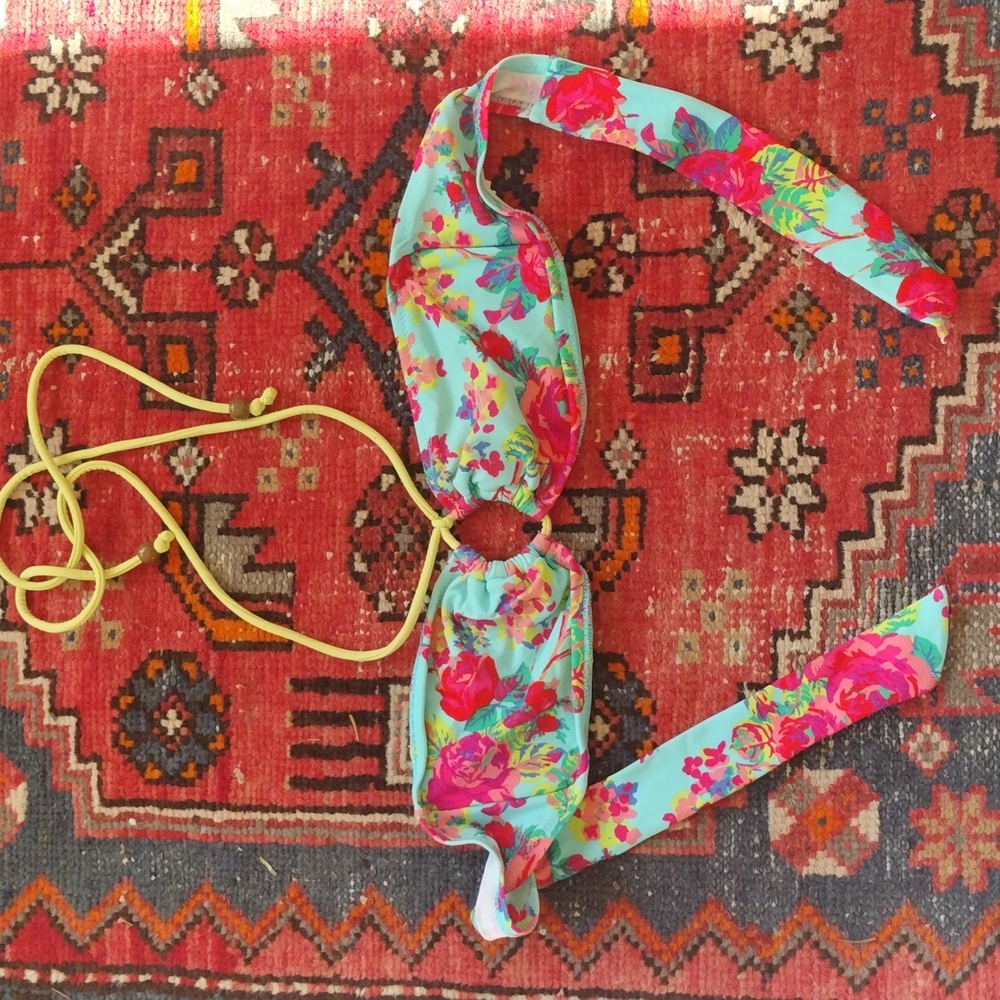 American Eagle Floral Bikini Top